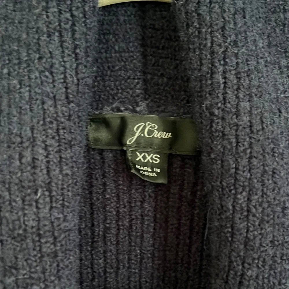 J. Crew Double-Breasted Cardigan Coat (Navy) XXS